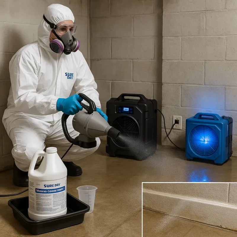 Sanitization and Odor Removal process in West Dennis, MA