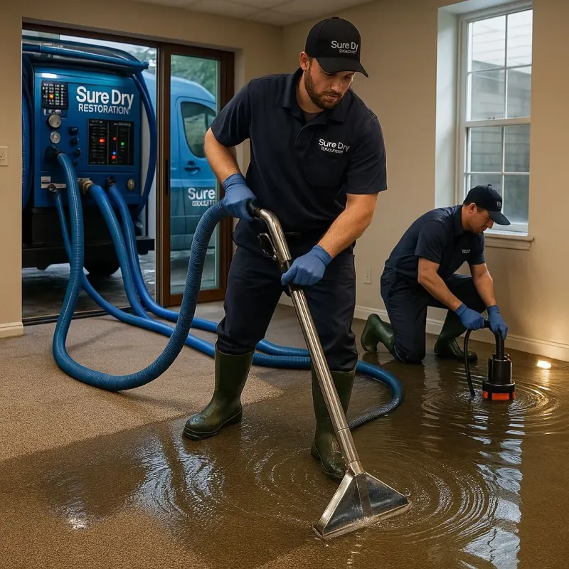 Water Extraction and Removal process in West Dennis, MA